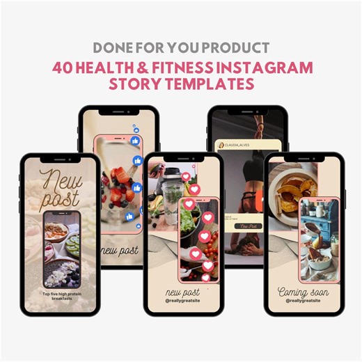 Health & Fitness Instagram Story Templates: Digital Download - Etsy Australia