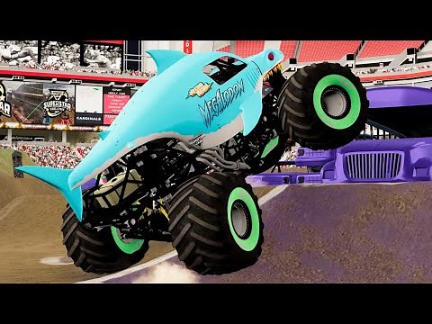 20 Truck Custom Superstar Challenge Freestyle - BeamNG.Drive Monster Jam