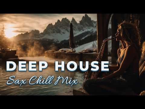 Sax Deep House Chill Mix 🎷 Snowy Mountains Winter Vibes 2026