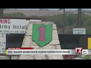 Soldier shared bomb-making instructions online