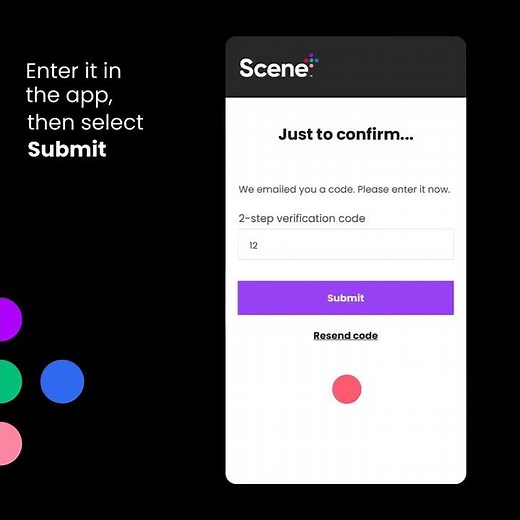 How to Complete Two-Factor Authentication to Log In to Your Scene+ Account