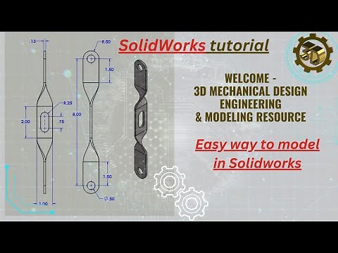 ⚡ SolidWorks Bracket: From Sketch to Finish in Minutes
