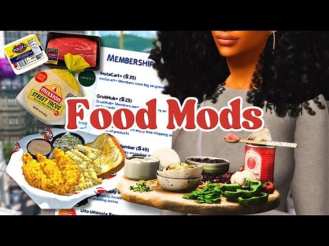 The BEST Functional Food Mods in Sims 4 (Realistic Cooking + Delivery!)