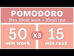 Técnica Pomodoro 50/15 - Pomodoro Timer