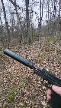 9mm Suppressor on a . 22lr, is it Quieter?