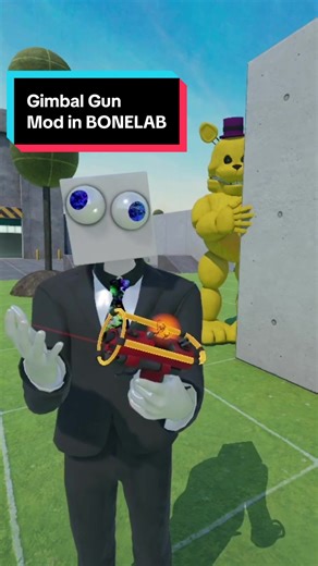Gimbal Gun Mod in BONELAB | #bonelab #vr #funny #virtualreality #mod | bone lab