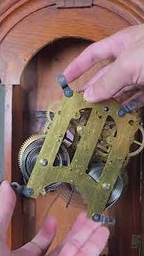 Working on Antique American Ansonia Triumph Mantel Clock with Alarm