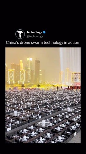 Technology on Instagram: "Follow (US) 👉🏼 @TECHNOLOGY to learn something new everyday! 💫🤖 China showcased its groundbreaking drone swarm technology in the vibrant city of Shenzhen during the Chinese New Year celebrations. This stunning display seamlessly blended cutting-edge innovation with rich cultural traditions, emphasizing the nation’s significant advancements in aerial technology. The event featured mesmerizing light shows that captivated the audience, while simultaneously highlighting 