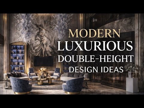 Modern Luxurious Double Height Living Room Design Ideas | Everyday Interiors TV #2026