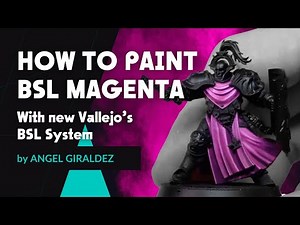 🇺🇸🇬🇧 HOW TO PAINT BSL MAGENTA with VALLEJO'S BSL SYSTEM METHOD 🩷✨