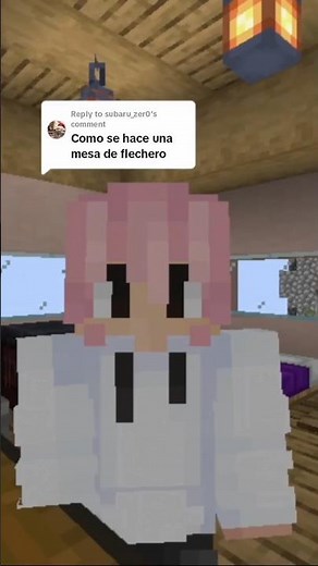 ¿Cómo hacer la mesa de flechero en Minecraft? #minecraft #minecrafttutorial #gaming #humor