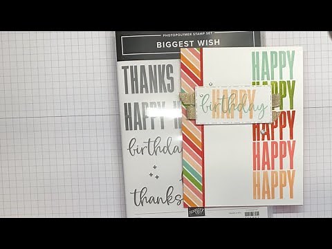 Stampin’ Up! Biggest Wish Birthday Card Tutorial With The Stamparatus