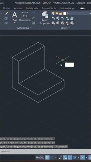 2d isometric drawing example #youtubeshorts #autocad #