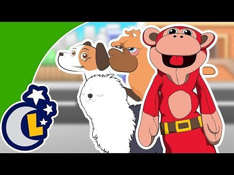 3 Perritos Guau Guau Guau Con El Mono Sílabo Canciones Infantiles Lunacreciente