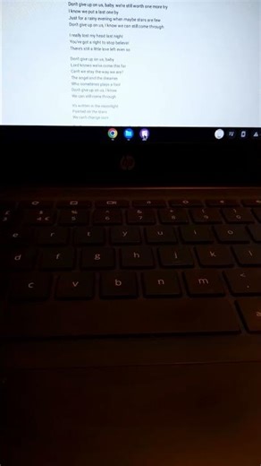 Me singing a segment of Don't give up on us, by David Soul