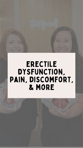 Experiencing erectile dysfunction, pain with ejaculation, or discomfort after orgasm? 🍆💦Your pelvic floor could be playing a role. Don’t just deal with it, pelvic floor PT can help. 💪 DM us or book a session to get started on feeling better and regaining confidence. | Pelvic Prescription Physical Therapy & Wellness