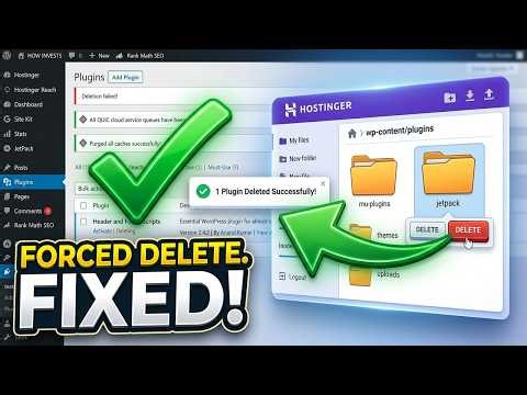 WordPress Plugin Won't Delete? Here's Why #wordpress #howtomaketoolwebsite