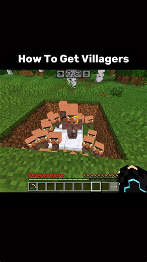 How To Get Villagers 🤯☠️ #minecraft #shorts #viral