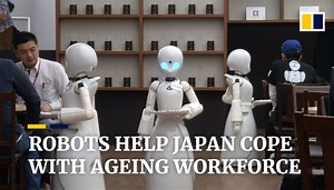 From serving drinks to stacking shelves, robots get more jobs in Japan as workforce shrinks