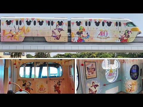 ディズニーリゾートライン 東京ディズニーランド40周年記念ラッピング