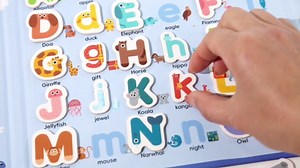 Magnetic Letters Alphabet ABC Magnets Uppercase Lowercase Letters Matching Puzzle Book Educational Preschool Learning Spelling Games Toy for Toddlers Kids 3 4 5 Years Old