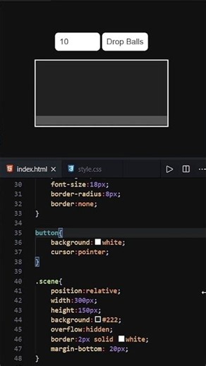 Dropping Balls Animation Using HTML, CSS & JavaScript | Amazing Physics Effect Tutorial