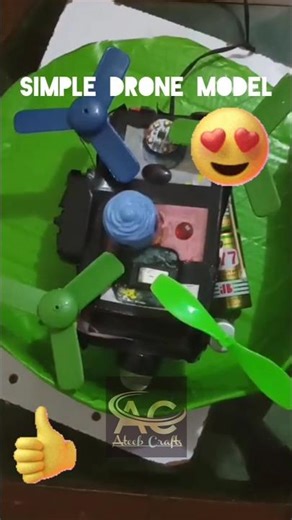 Simple Drone Model,DIY Project For Bigners,,,#shortvideo #trending #ateebcrafts #DIYDrone