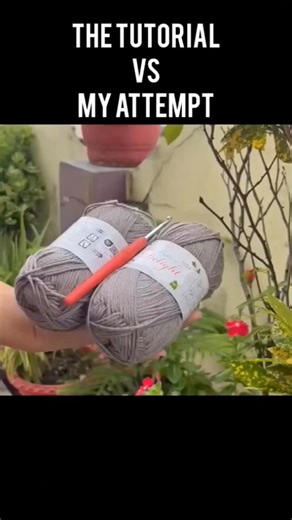 tutorial vs what i made🎀 pt 1.#crochet #diy #tutorial
