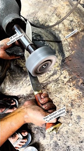 Grinding process of 18” Faudari Khukuri/Khukri#shorts #youtubeshorts #shortsfeed