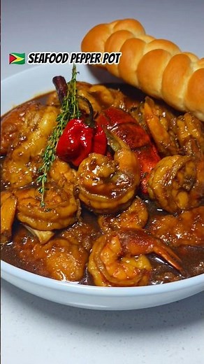 🇬🇾 seafood pepper pot, full recipe on my channel check it out.