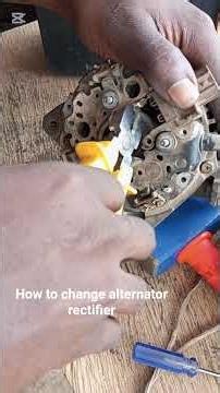 How to change Toyota Camry alternator rectifier and regulator, easiest way.