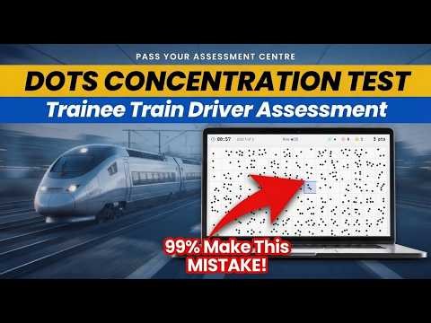 Train Driver Dots Concentration Test! (How to Pass with 100%)