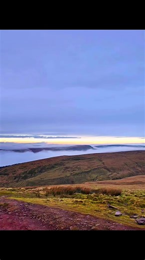 Cloud inversion #mountainhiking #cloudinversions #themountains #morningwalk