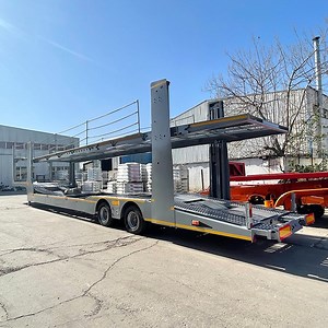 [Hot Item] Quality Assurance Car Carrier Transporter Trailer Semi Truck Hydraulic Pull Trailer
