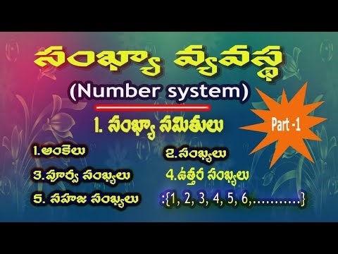 Number System in telugu || Natural Numbers | Numbers Part 1