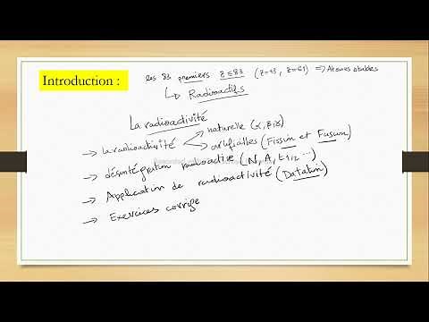 3.1 : Introduction à la radioactivité.