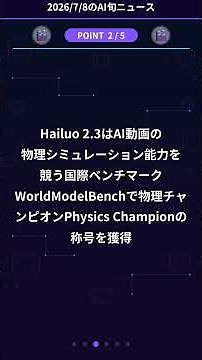 Perfect Replication of Water, Fire, and Gravity! Video AI "Hailuo 2.3" Becomes the Physics Champion