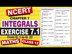 Class 12 Maths Exercise 7.1 | All Formulas + NCERT Solutions 🔥Board Exam 2026 NCERT Maths Solutions