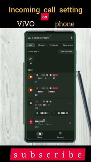 Call Settings | incoming calls settings on vivo phone| Call Settings in vivo mobile #shorts