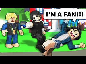 I pretended to be a ROBLOX CELEBRITY and hired a security guard...