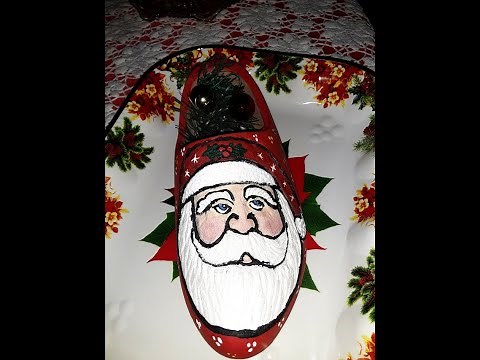How to Wood Carve/Power Carve Santa with a Dremel