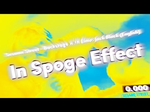 Sesame Street - Backstage with Elmo: Jack Black (English) In Sponge Effect