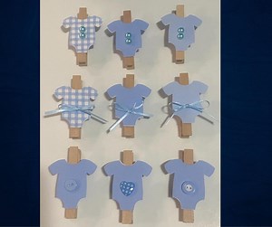 Baby Boy Bodysuit Clothespin Clips: Baby Shower Decorations, Party Favors - Etsy