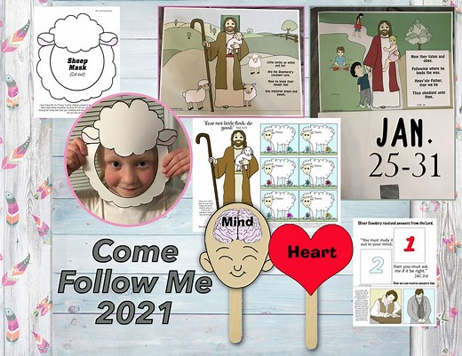 Come Follow Me 2025,Feb 3-9, D&C 6-9, Free LDS primary lesson helps
