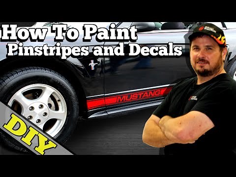 How To Paint (Pinstripes and Decals) THE EASY WAY - Eastwood Mustang Project