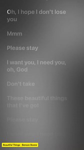 Beautiful Things - Benson Boone | Lyrics Stack