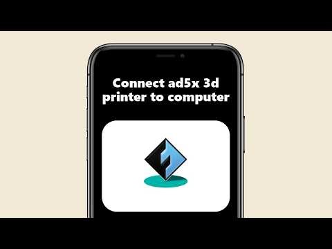 how to connect flashforge ad5x 3d printer to computer - Quick Guide