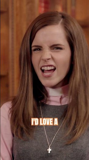 All in favour of a 'feisty bishop' raise your hand 🖐️ #comicrelief #emmawatson