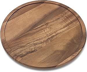 Lipper International Acacia Wood 14" Kitchen Turntable