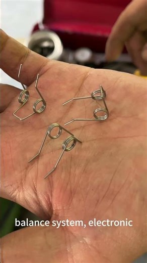 Working principle of double torsion spring.